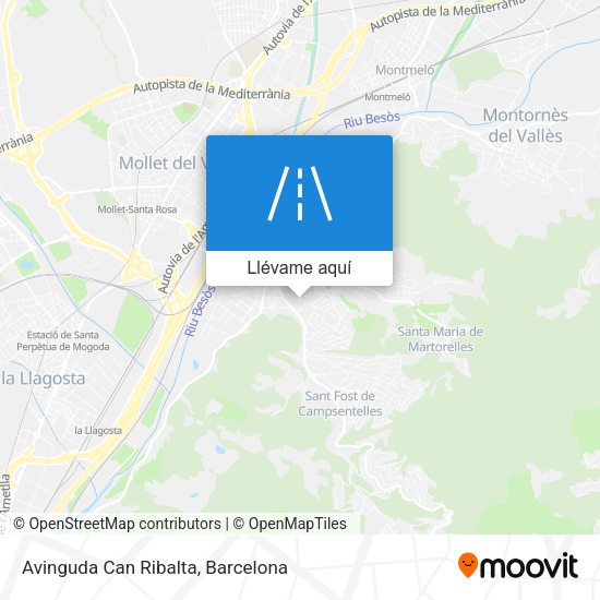 Mapa Avinguda Can Ribalta