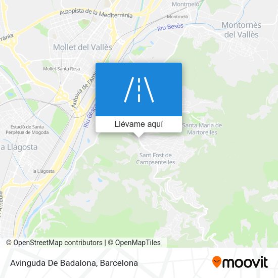 Mapa Avinguda De Badalona