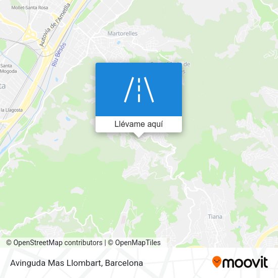 Mapa Avinguda Mas Llombart