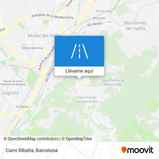 Mapa Camí Ribalta