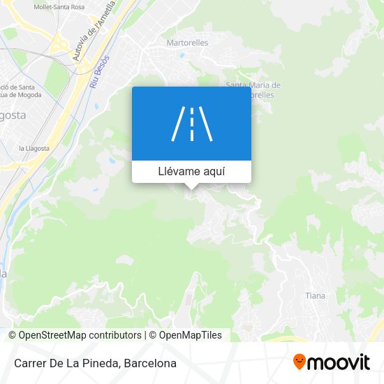 Mapa Carrer De La Pineda