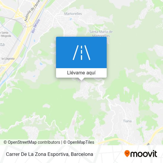 Mapa Carrer De La Zona Esportiva
