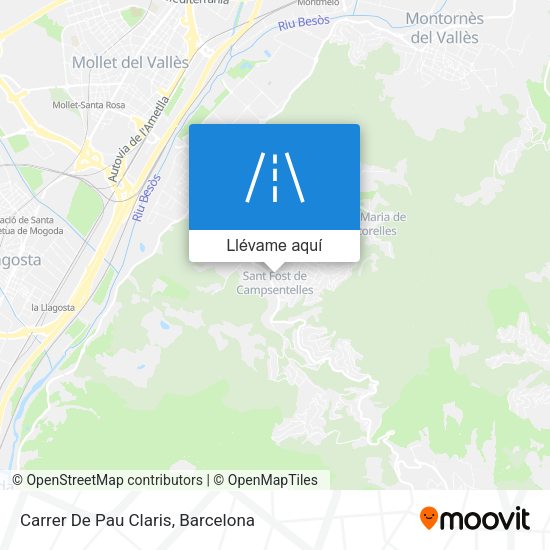 Mapa Carrer De Pau Claris