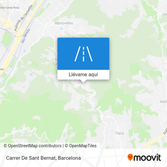 Mapa Carrer De Sant Bernat