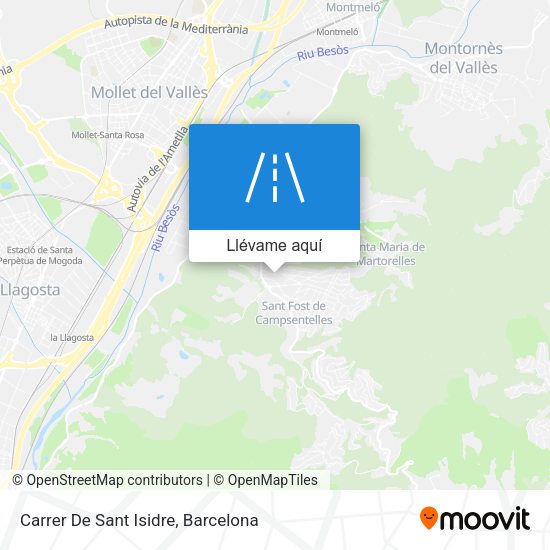 Mapa Carrer De Sant Isidre