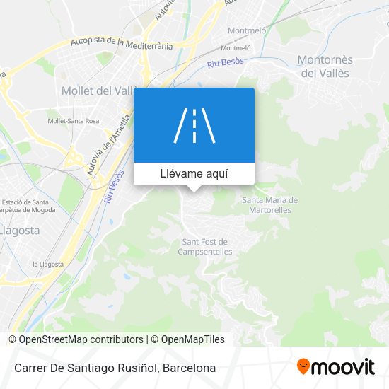 Mapa Carrer De Santiago Rusiñol