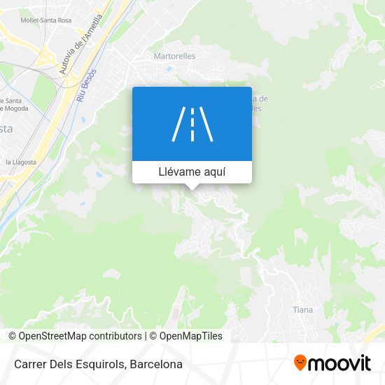 Mapa Carrer Dels Esquirols
