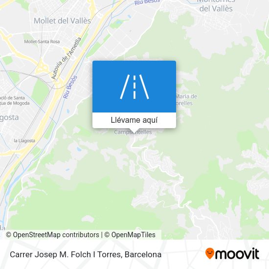 Mapa Carrer Josep M. Folch I Torres