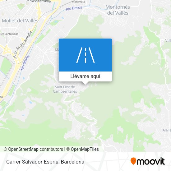 Mapa Carrer Salvador Espriu