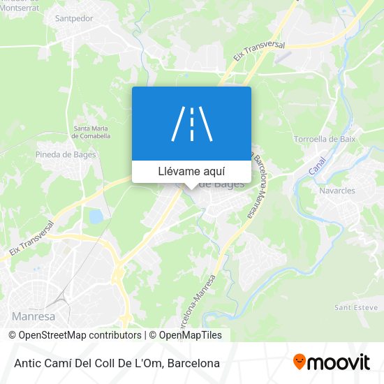 Mapa Antic Camí Del Coll De L'Om