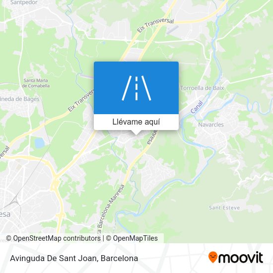 Mapa Avinguda De Sant Joan