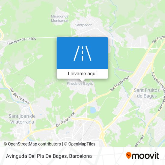 Mapa Avinguda Del Pla De Bages