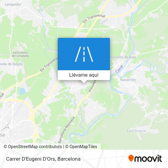 Mapa Carrer D'Eugeni D'Ors
