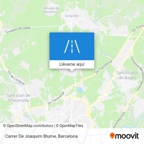 Mapa Carrer De Joaquim Blume