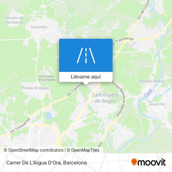 Mapa Carrer De L'Aigua D'Ora