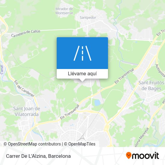 Mapa Carrer De L'Alzina