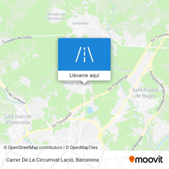 Mapa Carrer De La Circumval·Lació