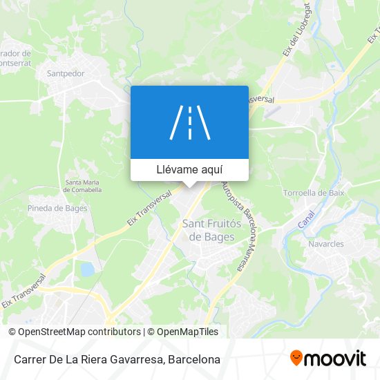 Mapa Carrer De La Riera Gavarresa