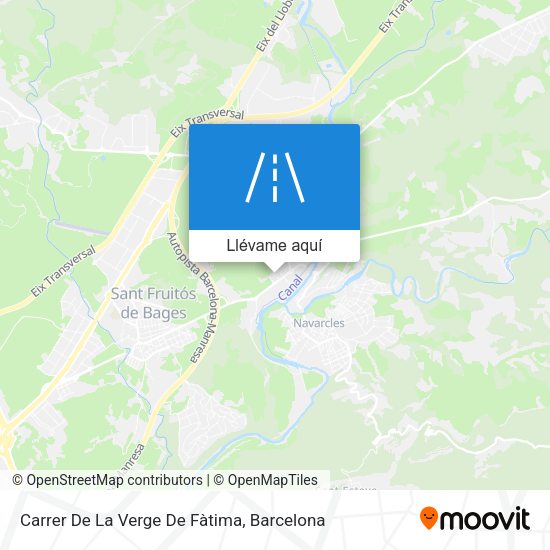 Mapa Carrer De La Verge De Fàtima