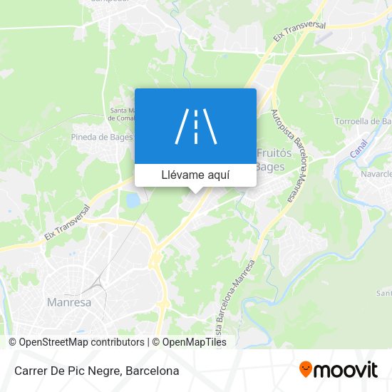 Mapa Carrer De Pic Negre