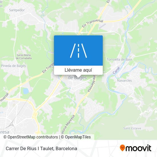 Mapa Carrer De Rius I Taulet