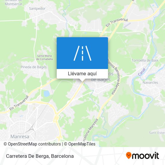 Mapa Carretera De Berga