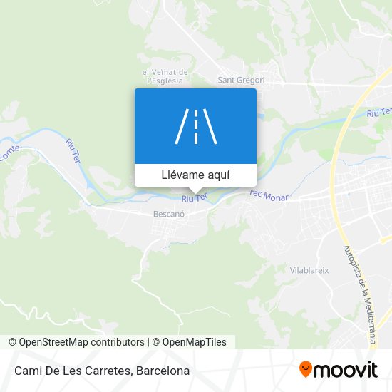 Mapa Cami De Les Carretes