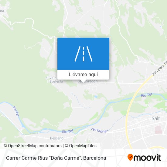 Mapa Carrer Carme Rius "Doña Carme"