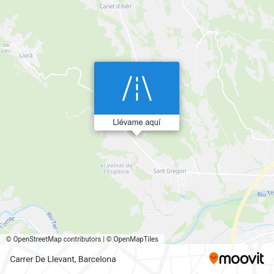 Mapa Carrer De Llevant