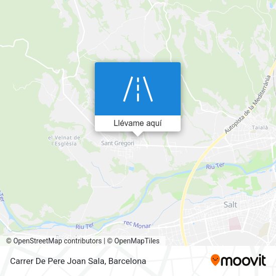 Mapa Carrer De Pere Joan Sala