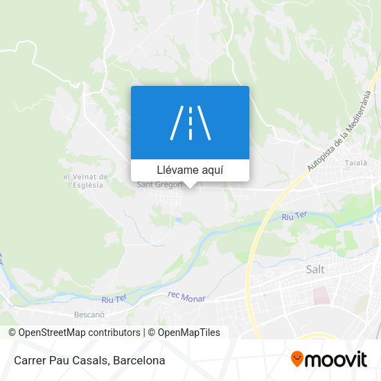 Mapa Carrer Pau Casals