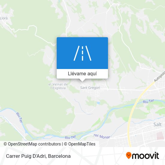 Mapa Carrer Puig D'Adri