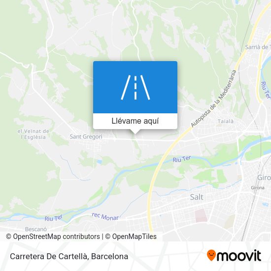 Mapa Carretera De Cartellà