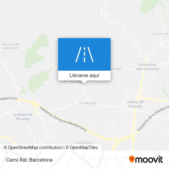 Mapa Camí Ral