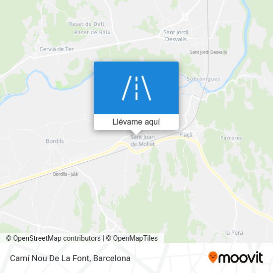 Mapa Camí Nou De La Font