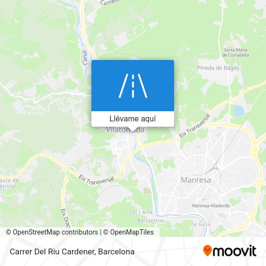 Mapa Carrer Del Riu Cardener
