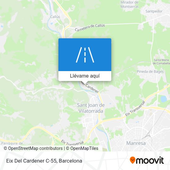 Mapa Eix Del Cardener C-55