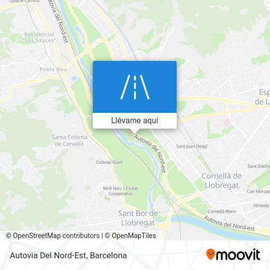 Mapa Autovia Del Nord-Est