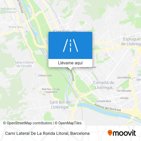 Mapa Camí Lateral De La Ronda Litoral