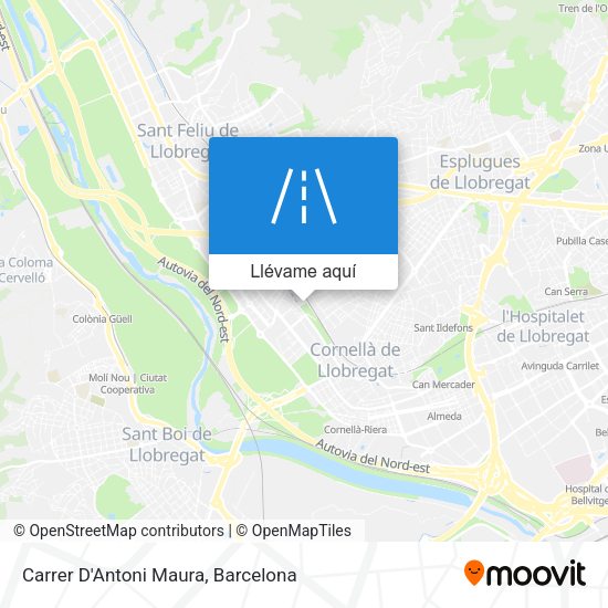 Mapa Carrer D'Antoni Maura