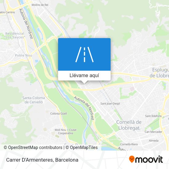 Mapa Carrer D'Armenteres
