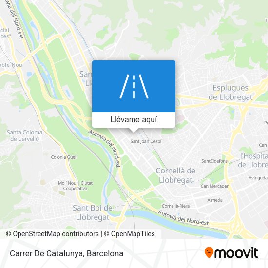 Mapa Carrer De Catalunya