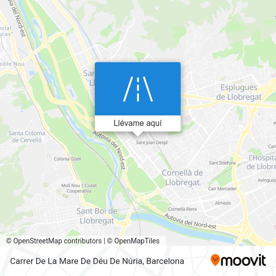 Mapa Carrer De La Mare De Déu De Núria