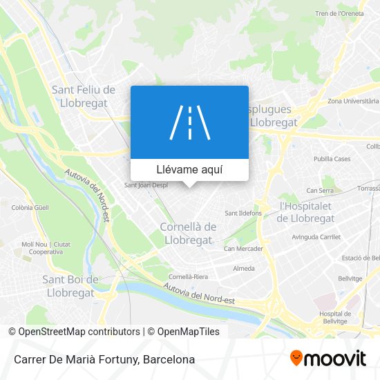 Mapa Carrer De Marià Fortuny