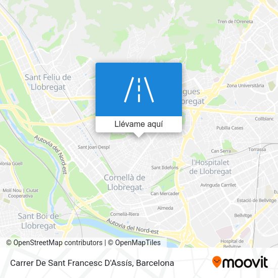 Mapa Carrer De Sant Francesc D'Assís