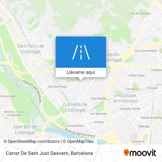 Mapa Carrer De Sant Just Desvern
