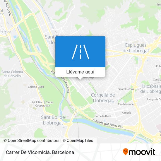 Mapa Carrer De Vicomicià