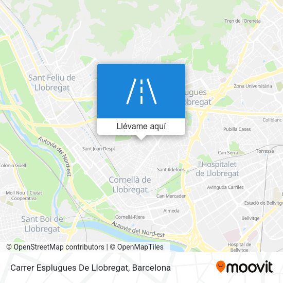 Mapa Carrer Esplugues De Llobregat
