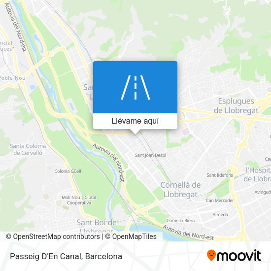 Mapa Passeig D'En Canal