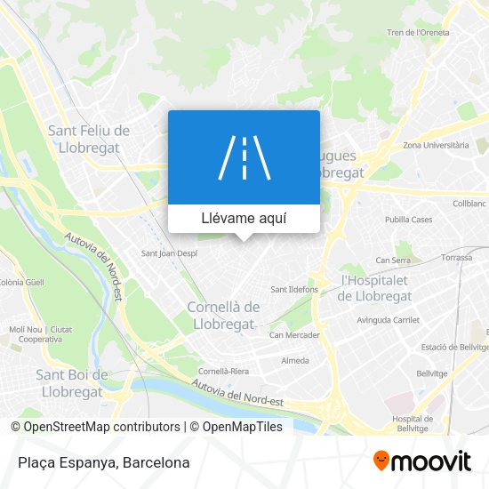 Mapa Plaça Espanya